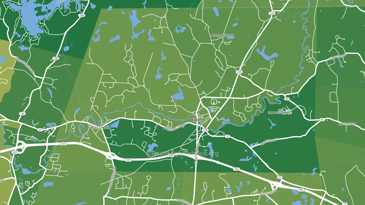03042, NH block-group voter-turnout map
