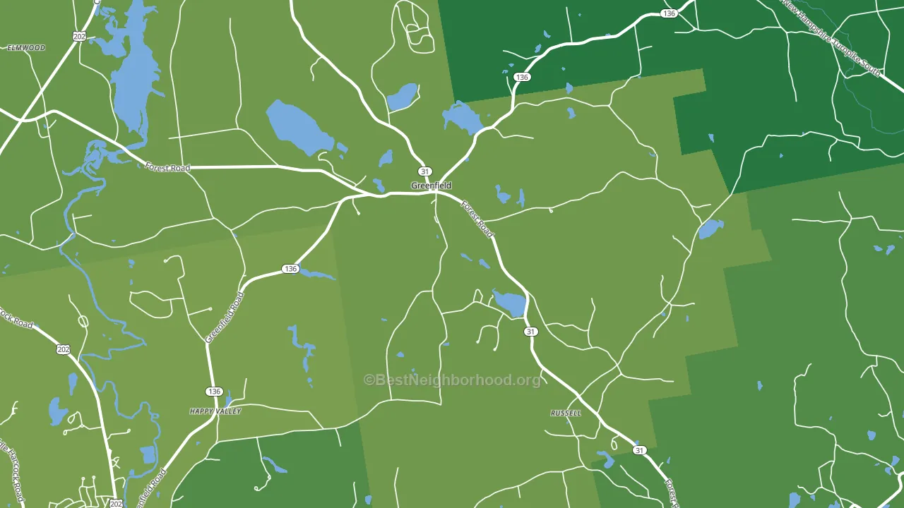 03047, NH block-group voter-turnout map