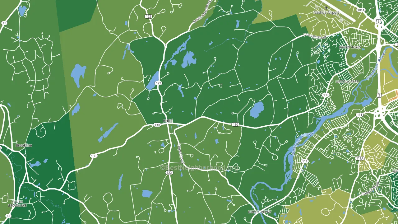 03049, NH block-group voter-turnout map