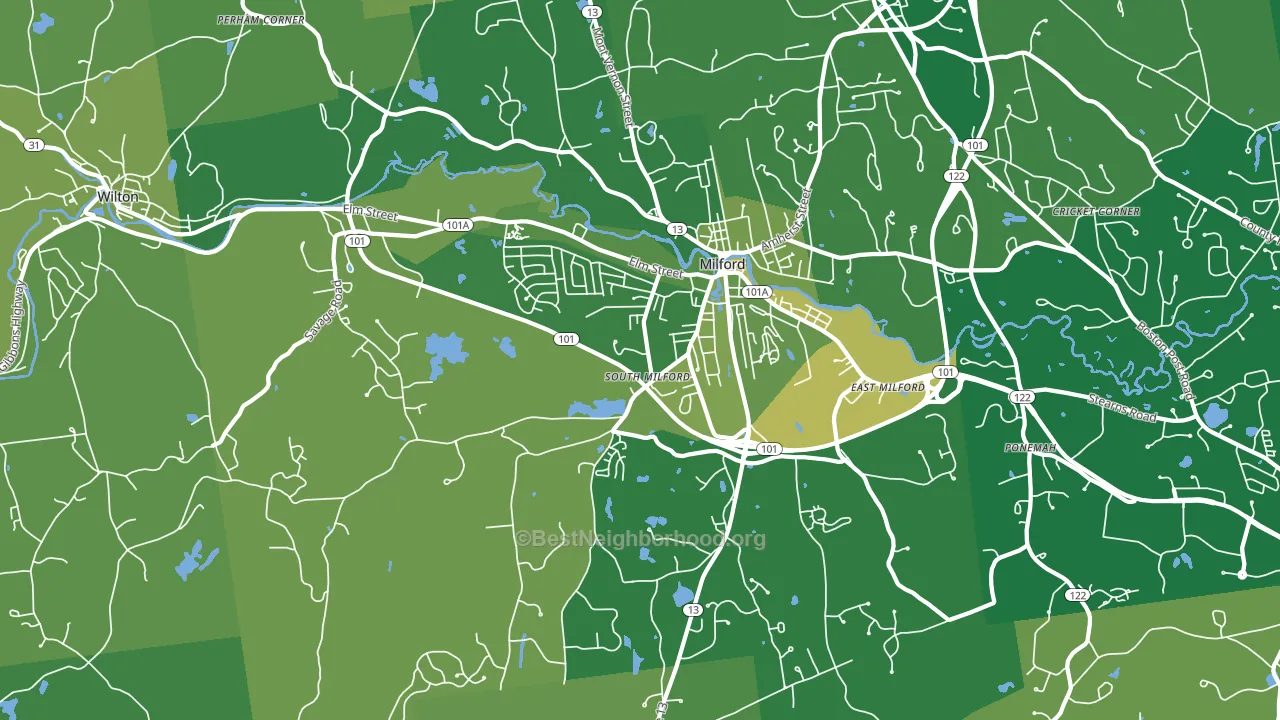 03055, NH block-group voter-turnout map