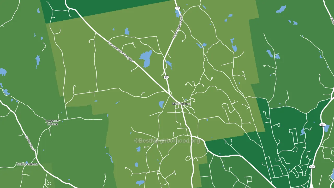 03057, NH block-group voter-turnout map