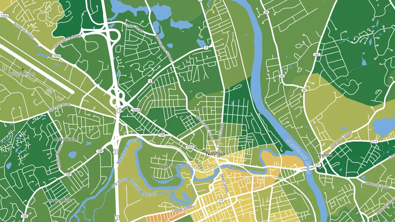 03064, NH block-group voter-turnout map