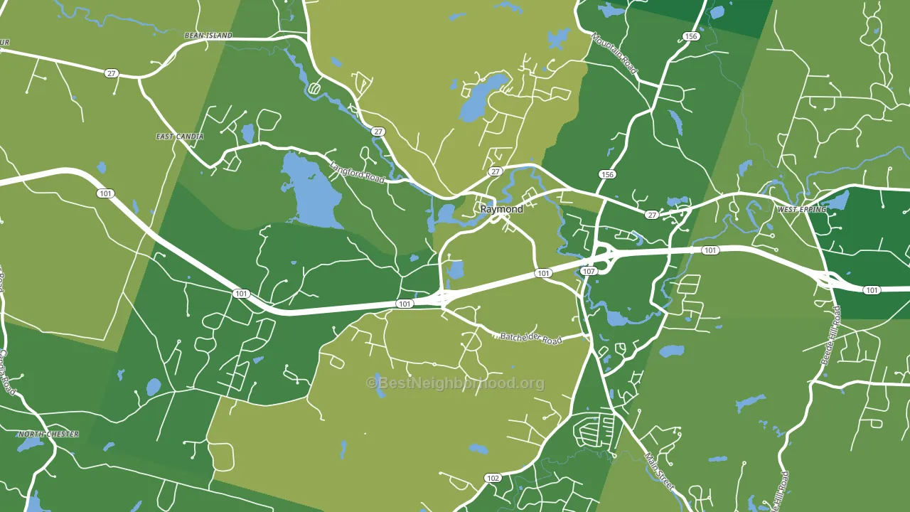 03077, NH block-group voter-turnout map