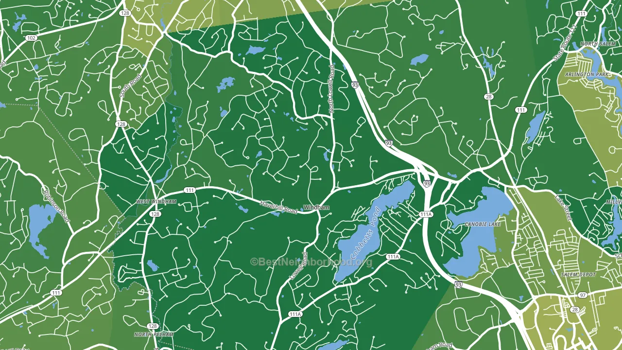 03087, NH block-group voter-turnout map