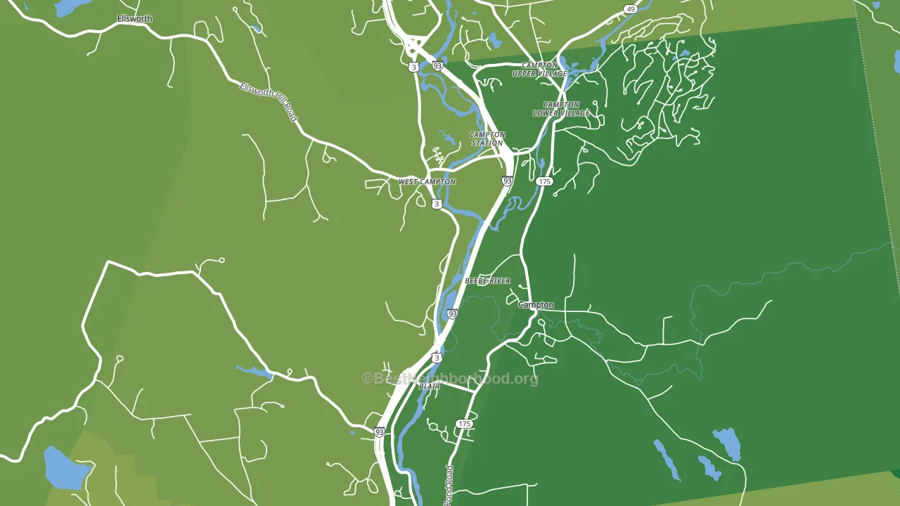 03223, NH block-group voter-turnout map