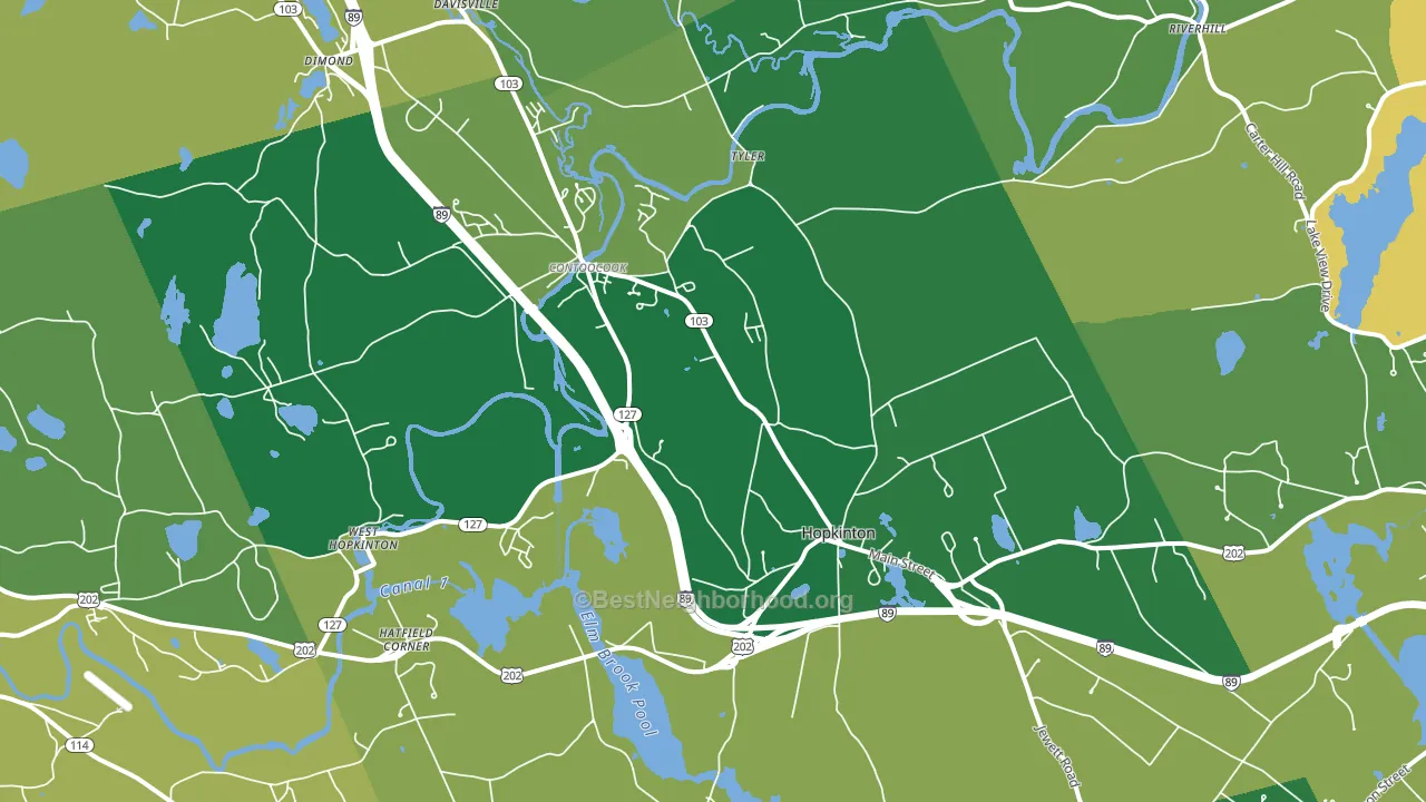 03229, NH block-group voter-turnout map