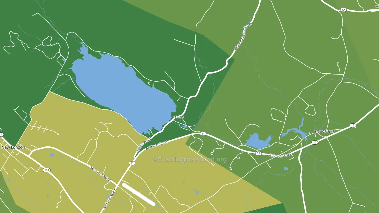 03233, NH block-group voter-turnout map