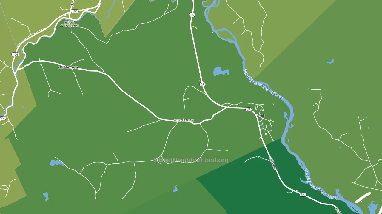 03243, NH block-group voter-turnout map