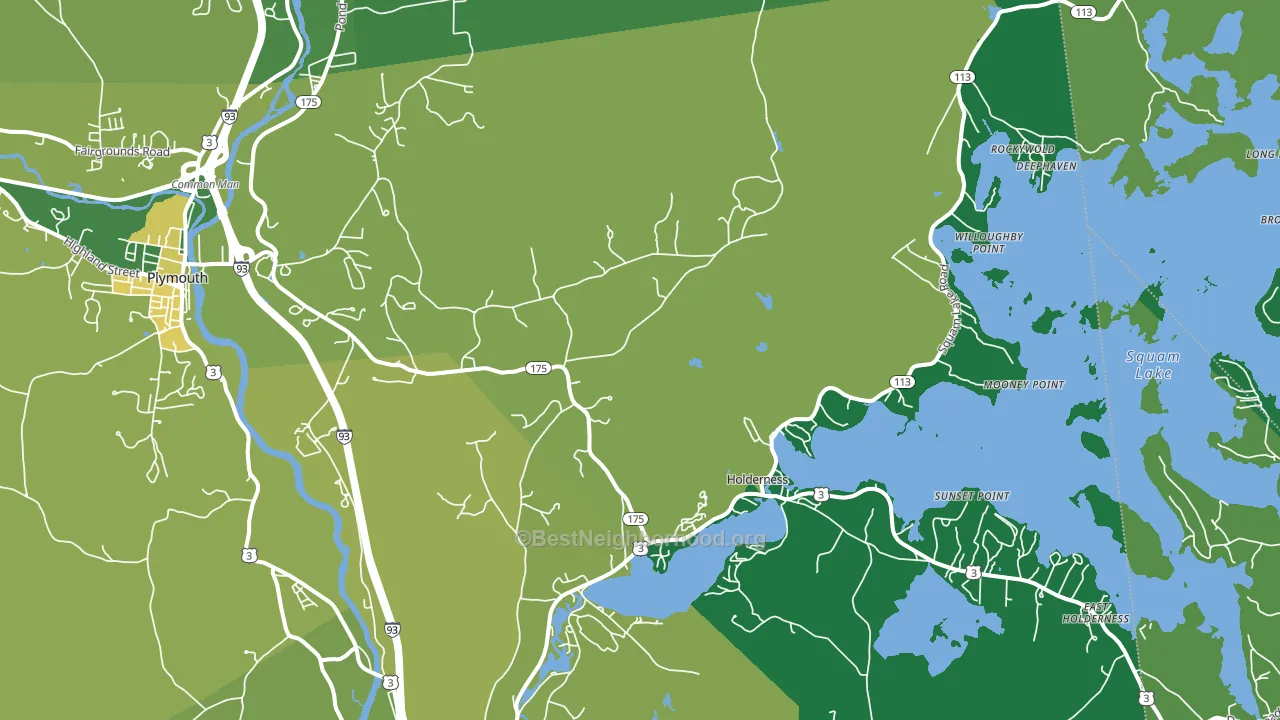03245, NH block-group voter-turnout map