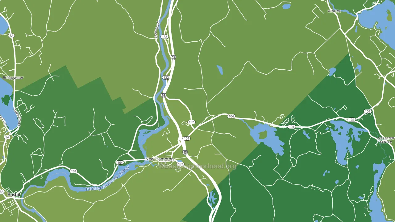 03256, NH block-group voter-turnout map