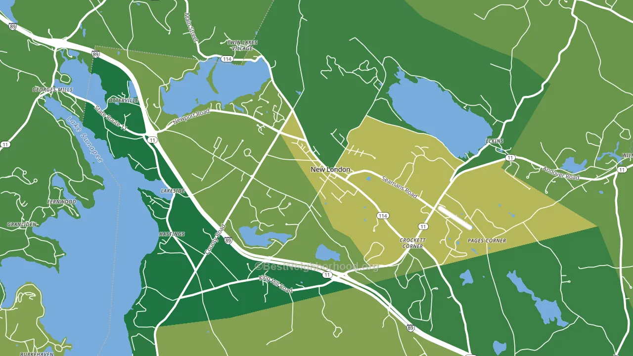 03257, NH block-group voter-turnout map