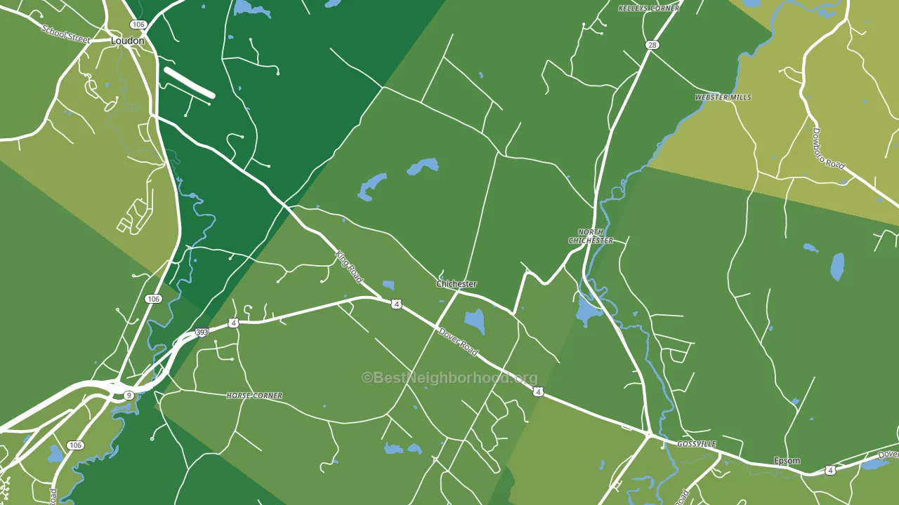 03258, NH block-group voter-turnout map