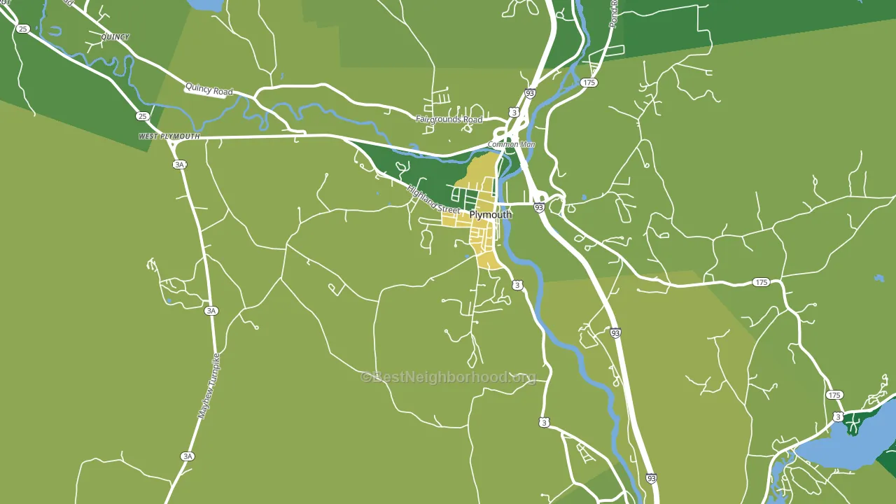 03264, NH block-group voter-turnout map