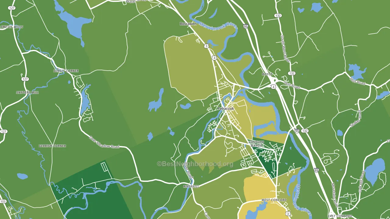 03303, NH block-group voter-turnout map