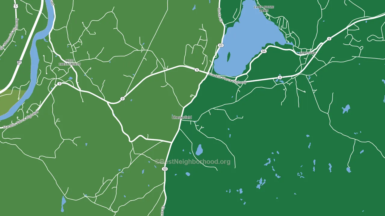 03443, NH block-group voter-turnout map