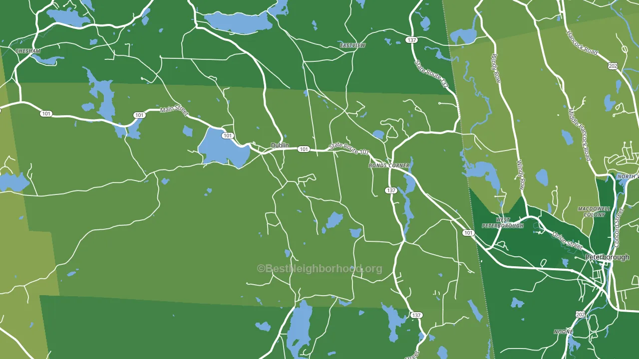 03444, NH block-group voter-turnout map