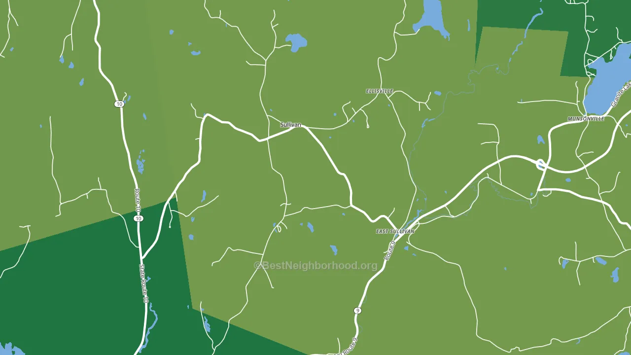 03445, NH block-group voter-turnout map