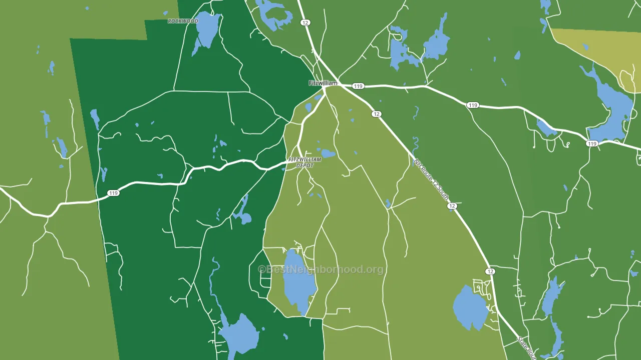 03447, NH block-group voter-turnout map