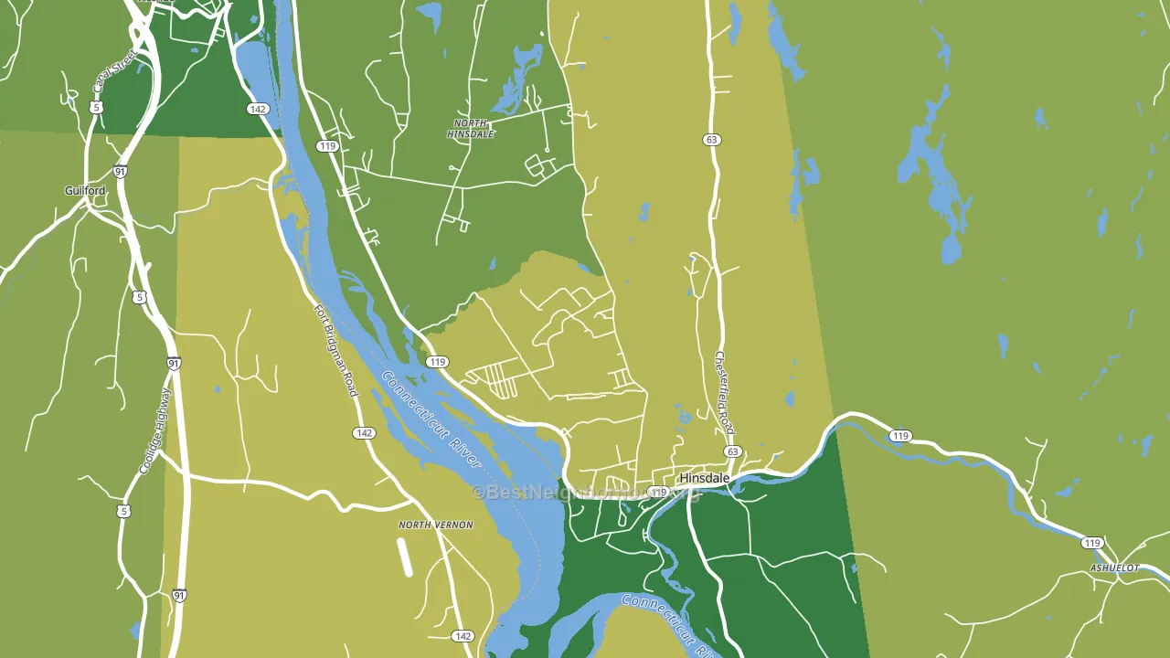 03451, NH block-group voter-turnout map