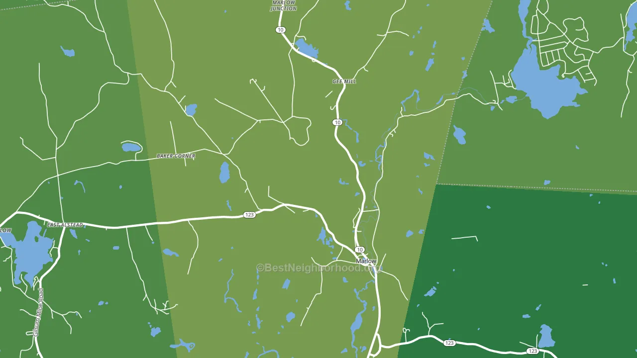 03456, NH block-group voter-turnout map