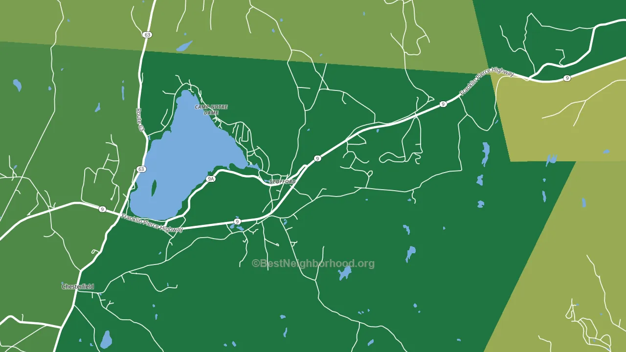 03462, NH block-group voter-turnout map