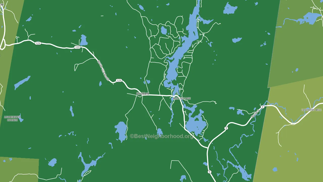 03464, NH block-group voter-turnout map