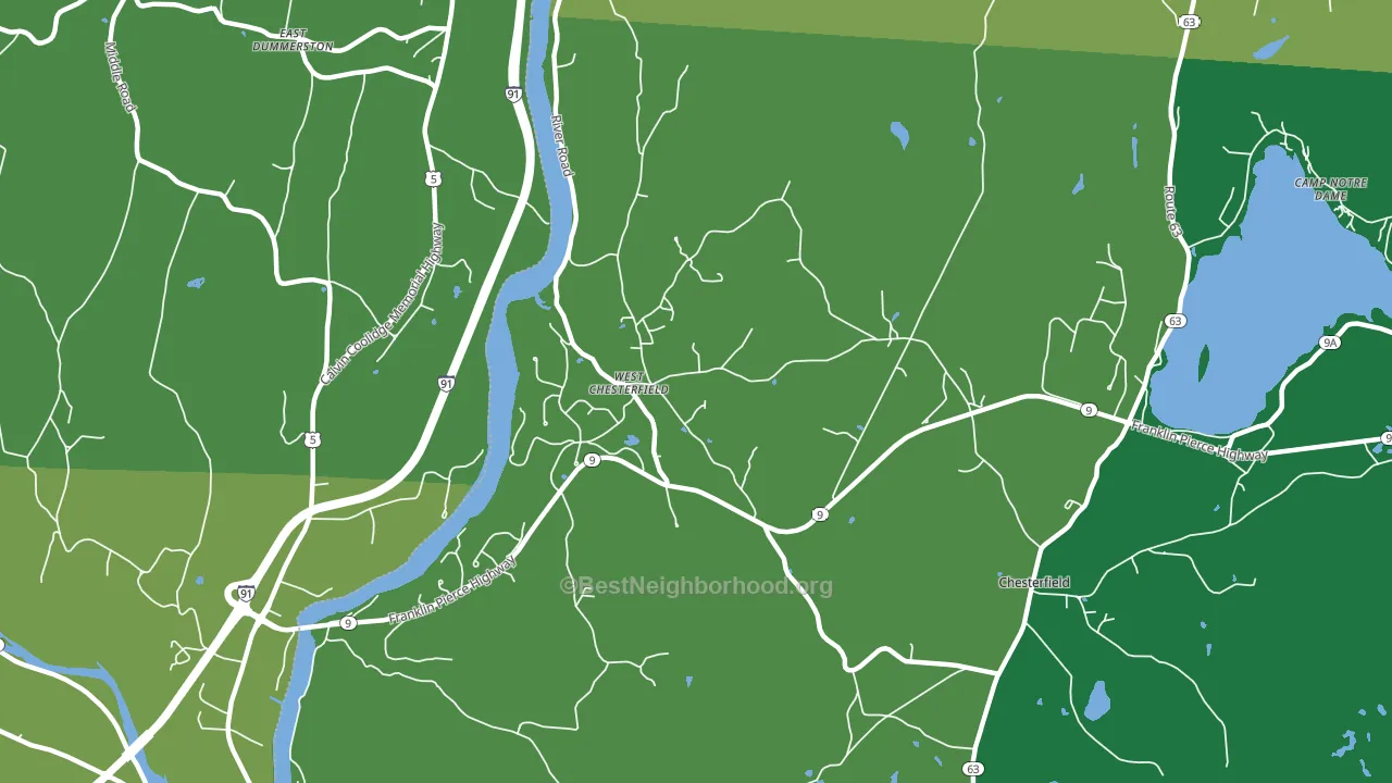 03466, NH block-group voter-turnout map
