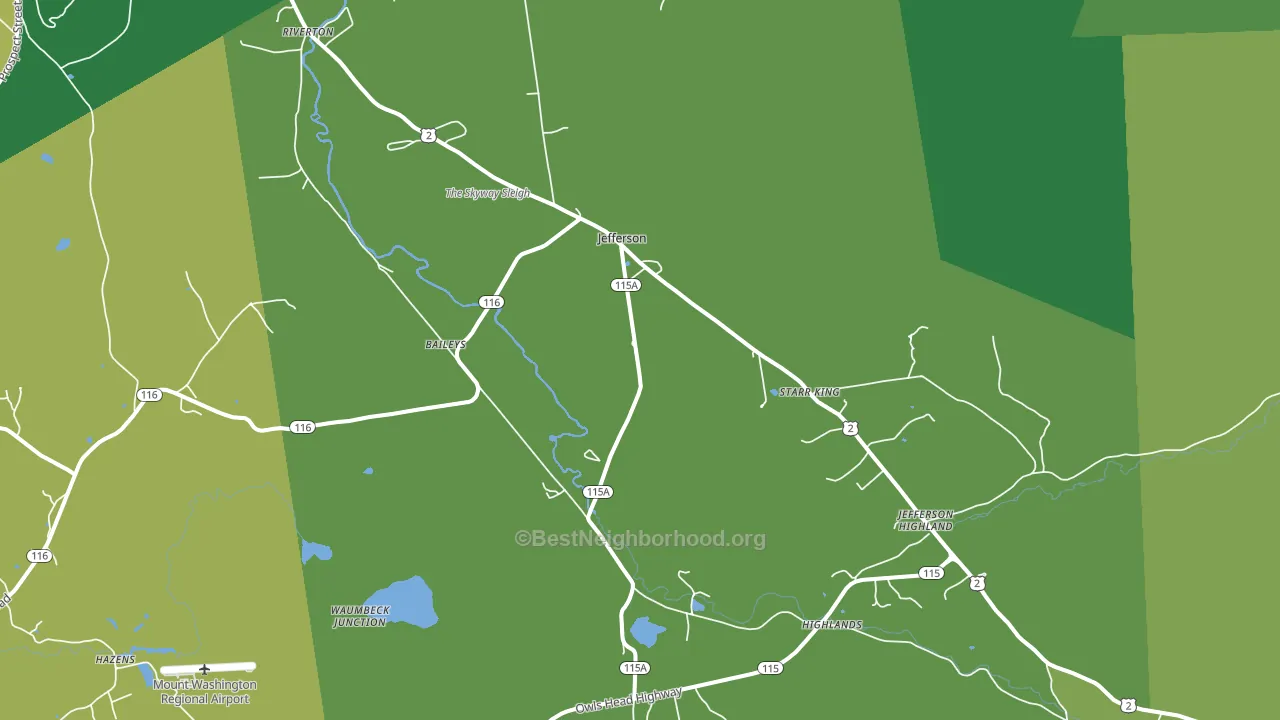 03583, NH block-group voter-turnout map