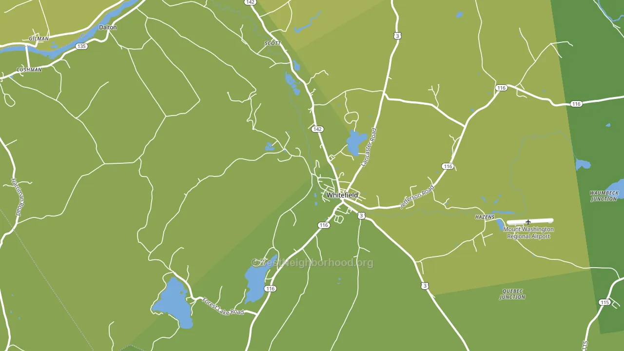 03598, NH block-group voter-turnout map