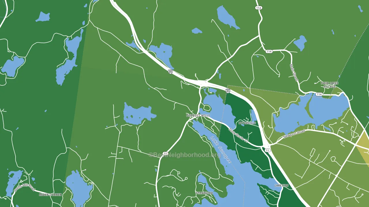03751, NH block-group voter-turnout map