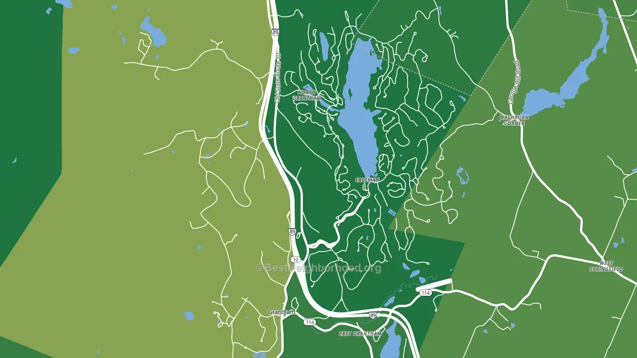 03753, NH block-group voter-turnout map