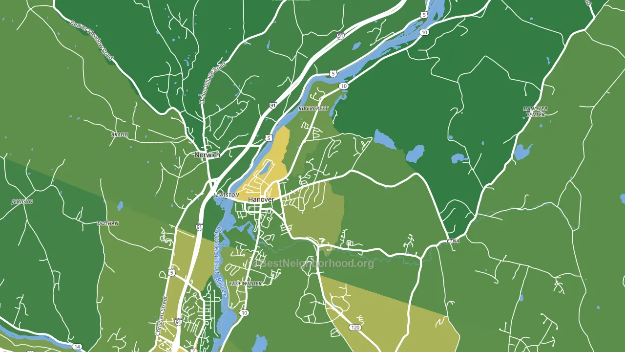 03755, NH block-group voter-turnout map
