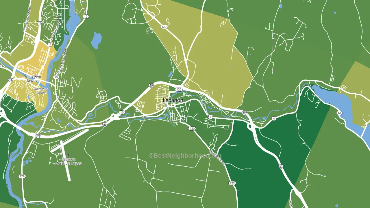 03766, NH block-group voter-turnout map