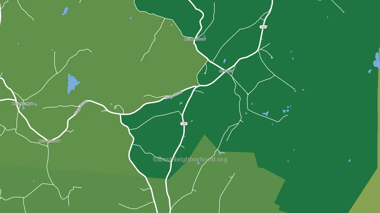03770, NH block-group voter-turnout map