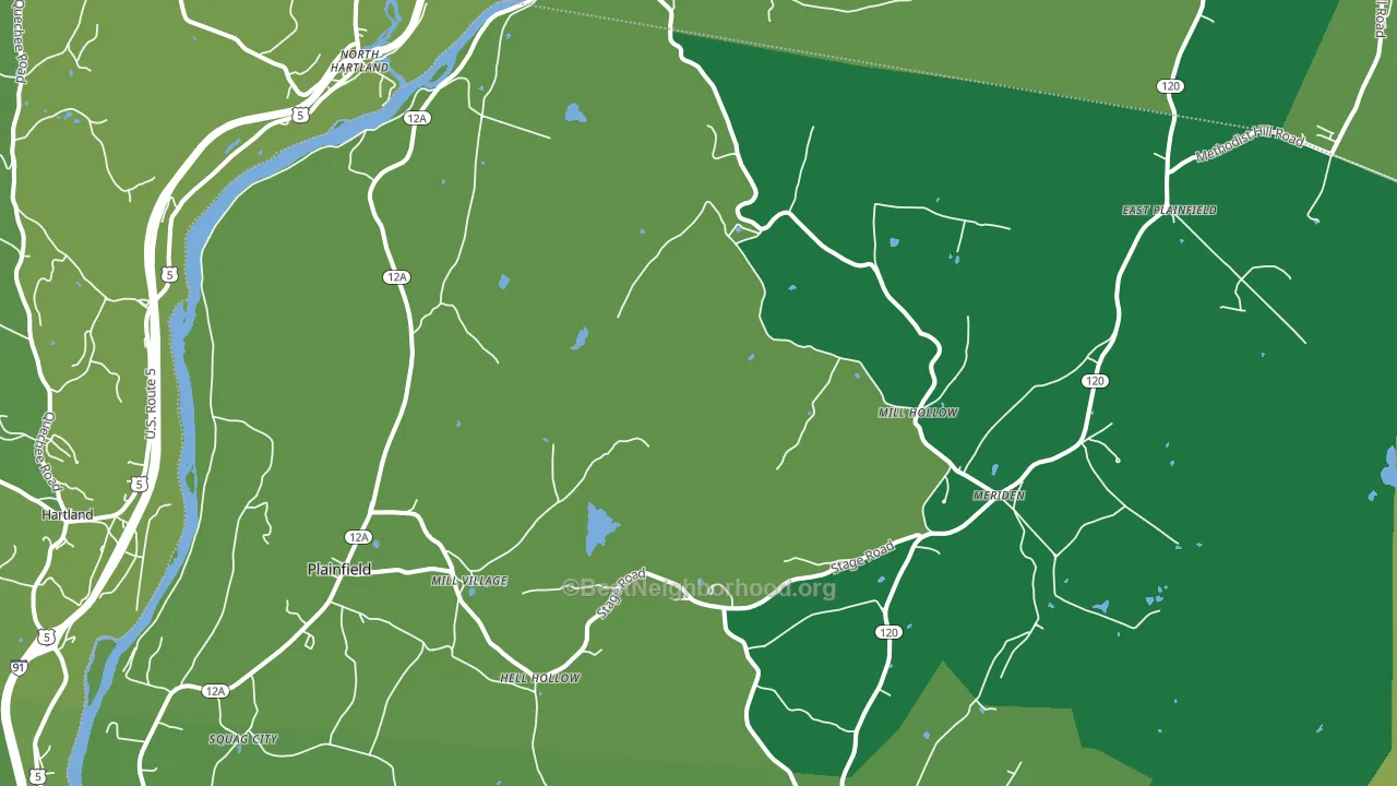 03781, NH block-group voter-turnout map