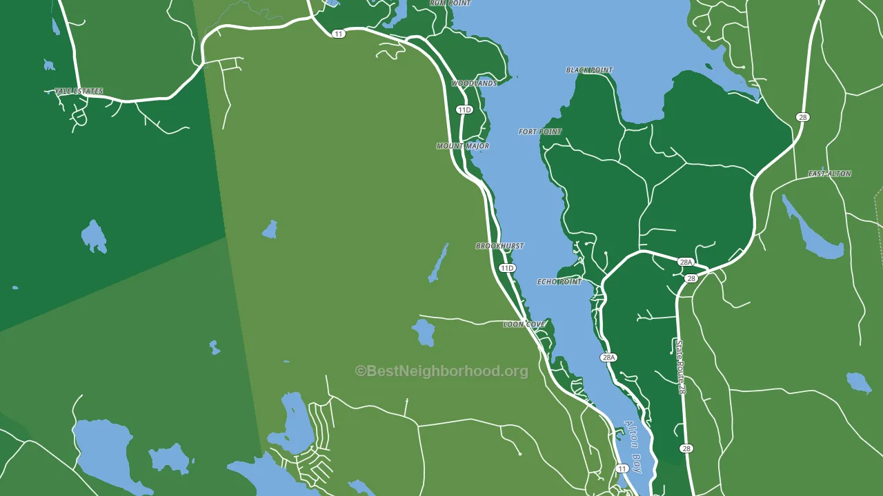 03810, NH block-group voter-turnout map
