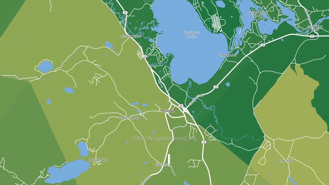 03814, NH block-group voter-turnout map