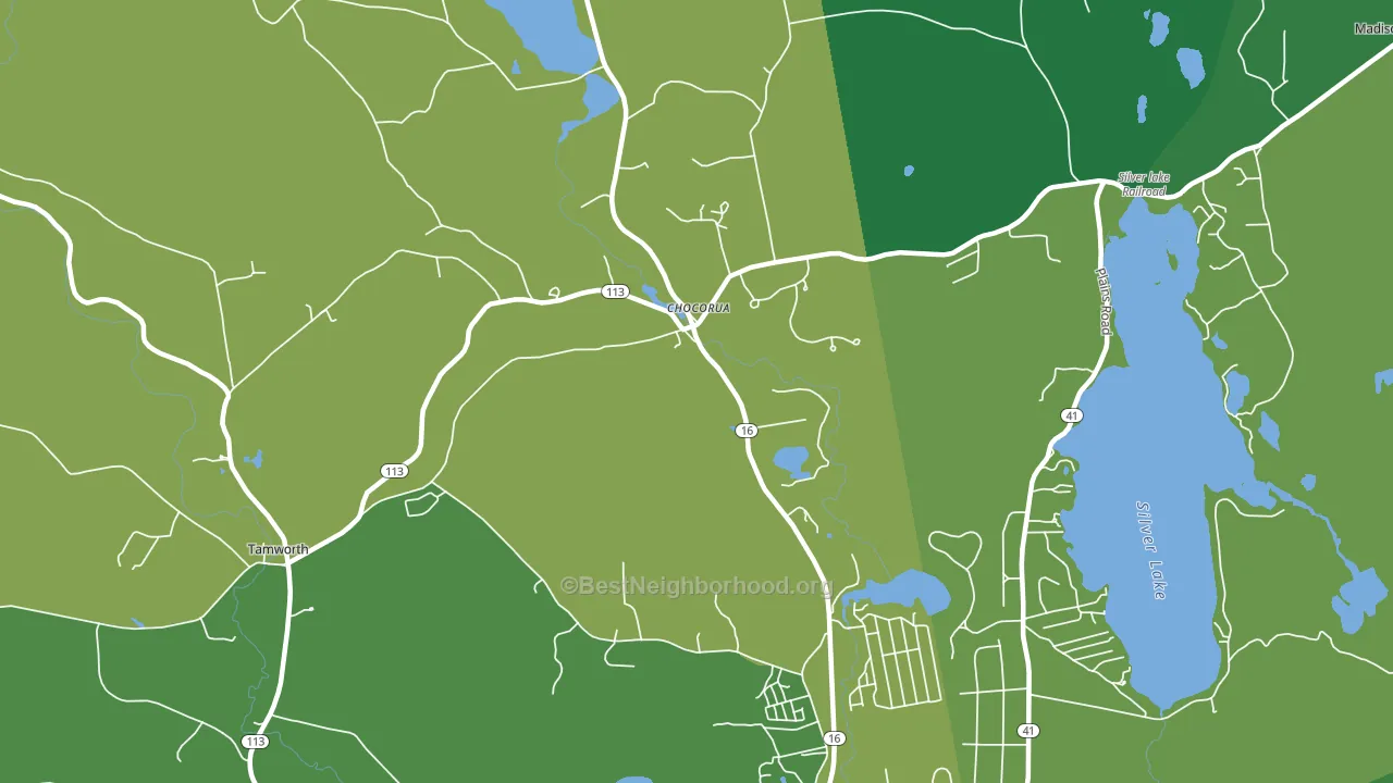 03817, NH block-group voter-turnout map