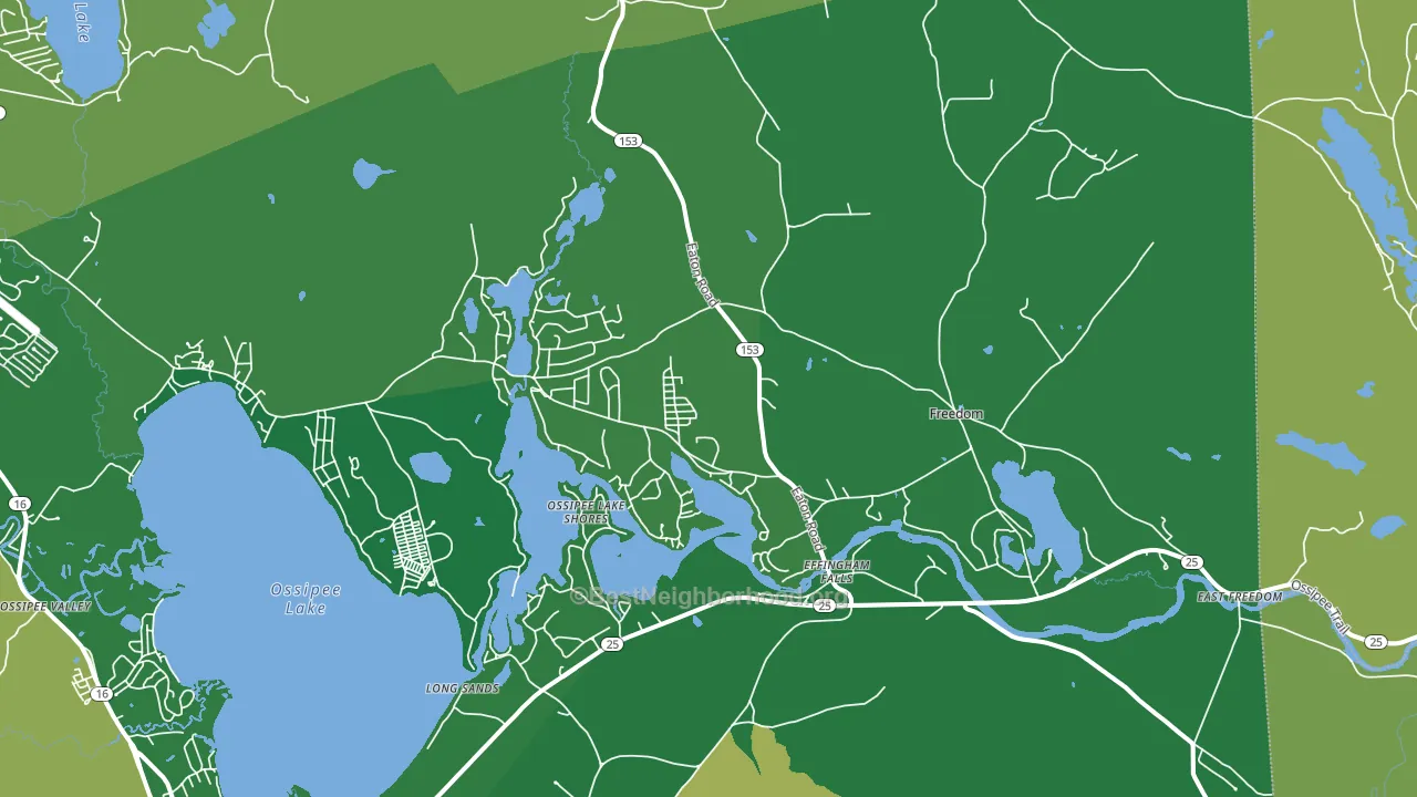03836, NH block-group voter-turnout map