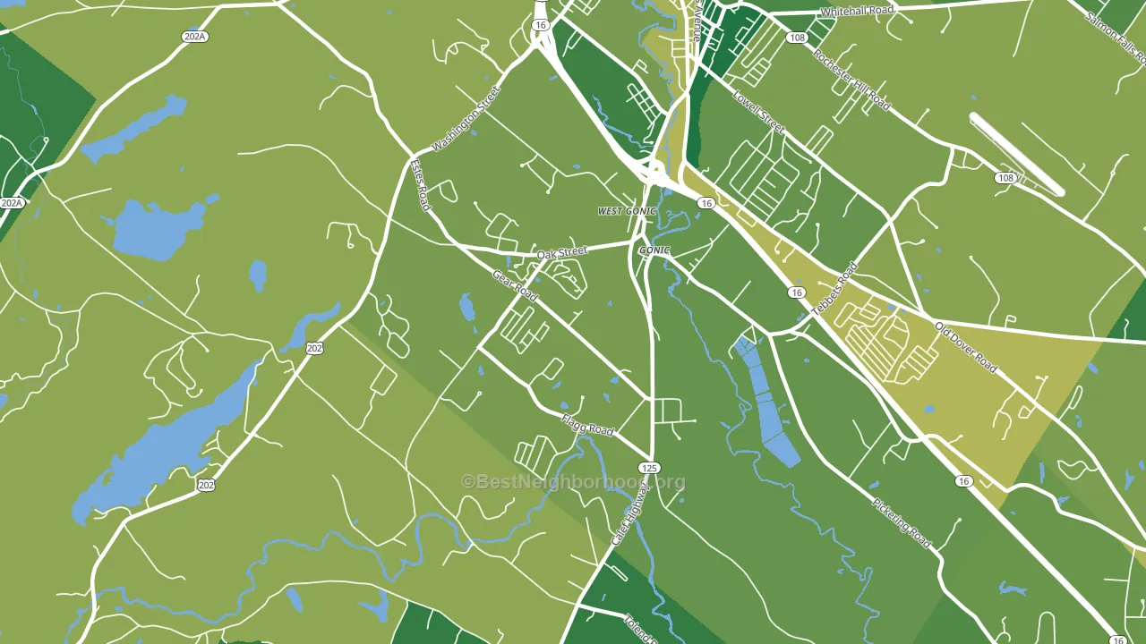 03839, NH block-group voter-turnout map