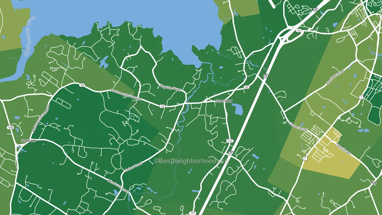 03840, NH block-group voter-turnout map