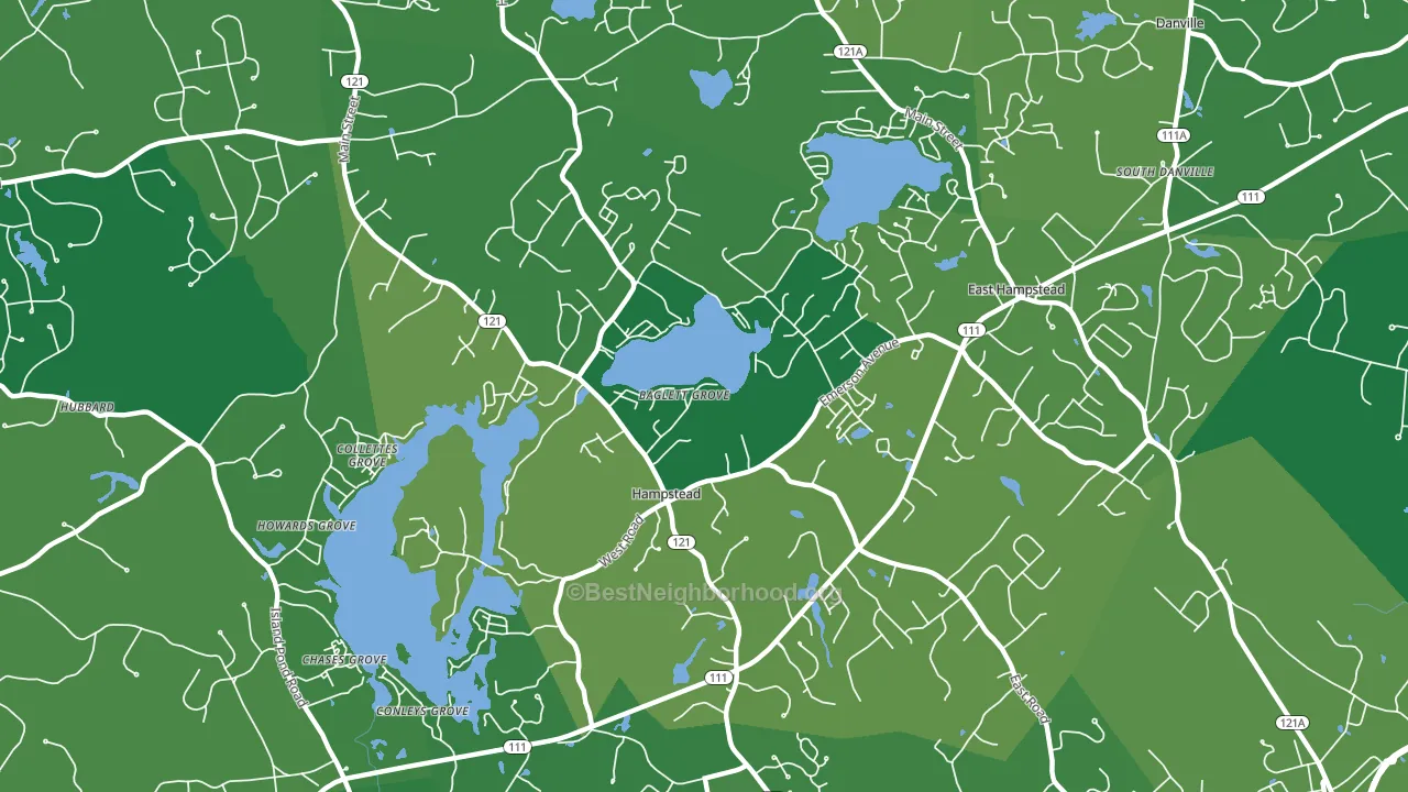 03841, NH block-group voter-turnout map