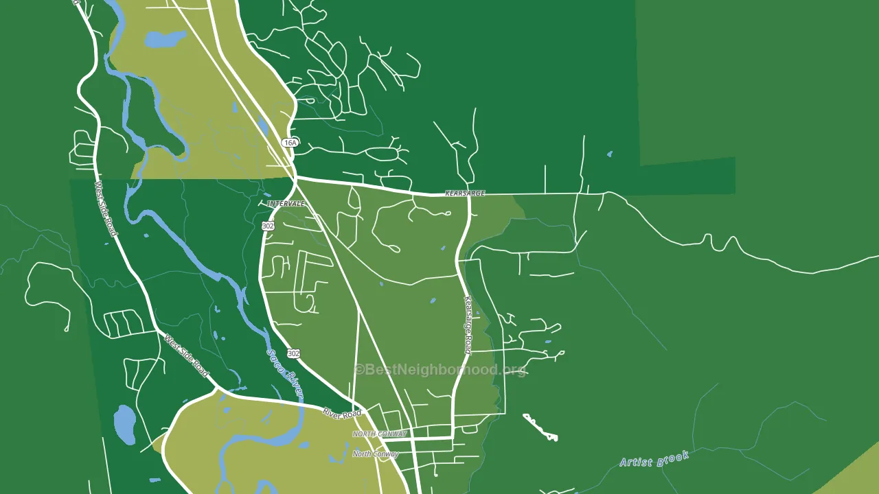 03847, NH block-group voter-turnout map