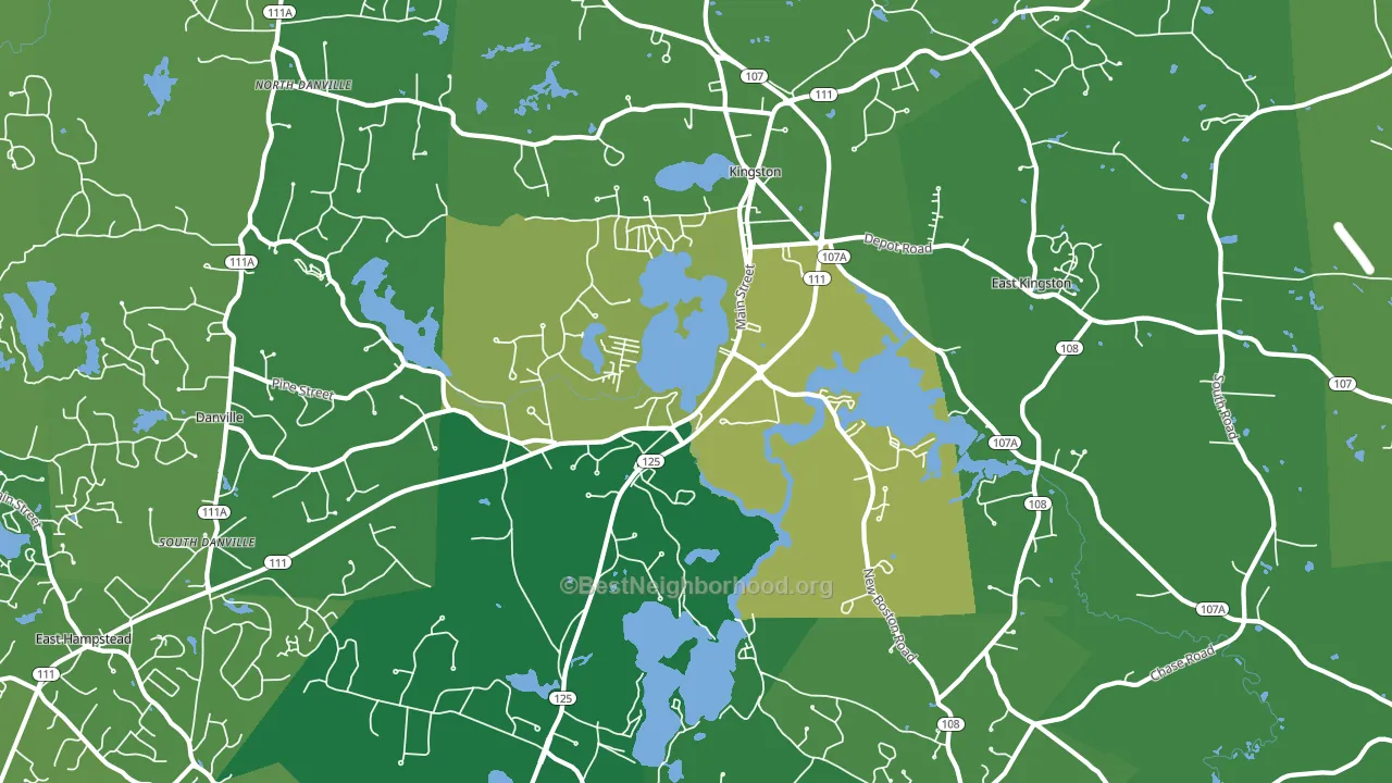 03848, NH block-group voter-turnout map