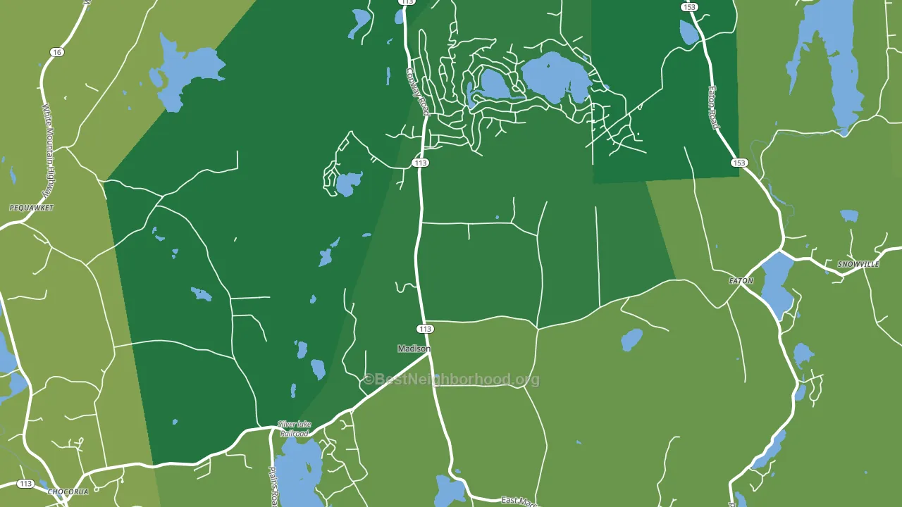 03849, NH block-group voter-turnout map