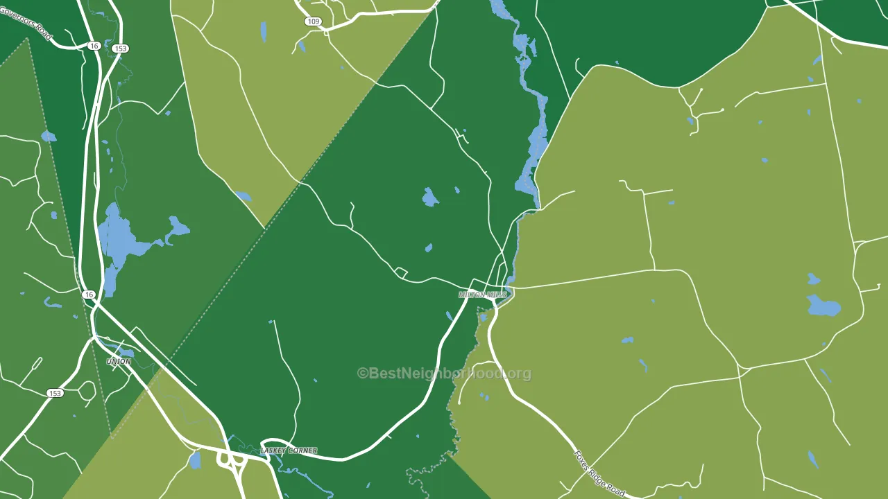 03852, NH block-group voter-turnout map