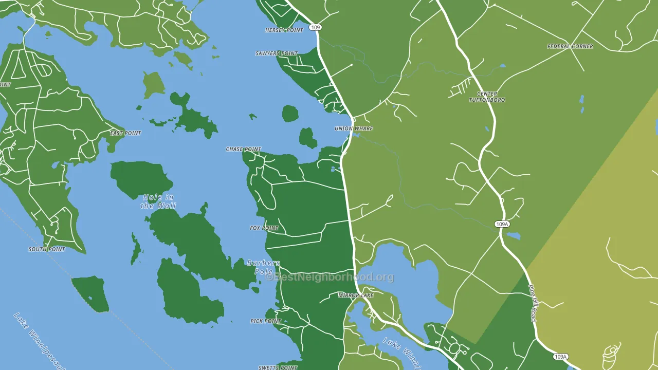 03853, NH block-group voter-turnout map