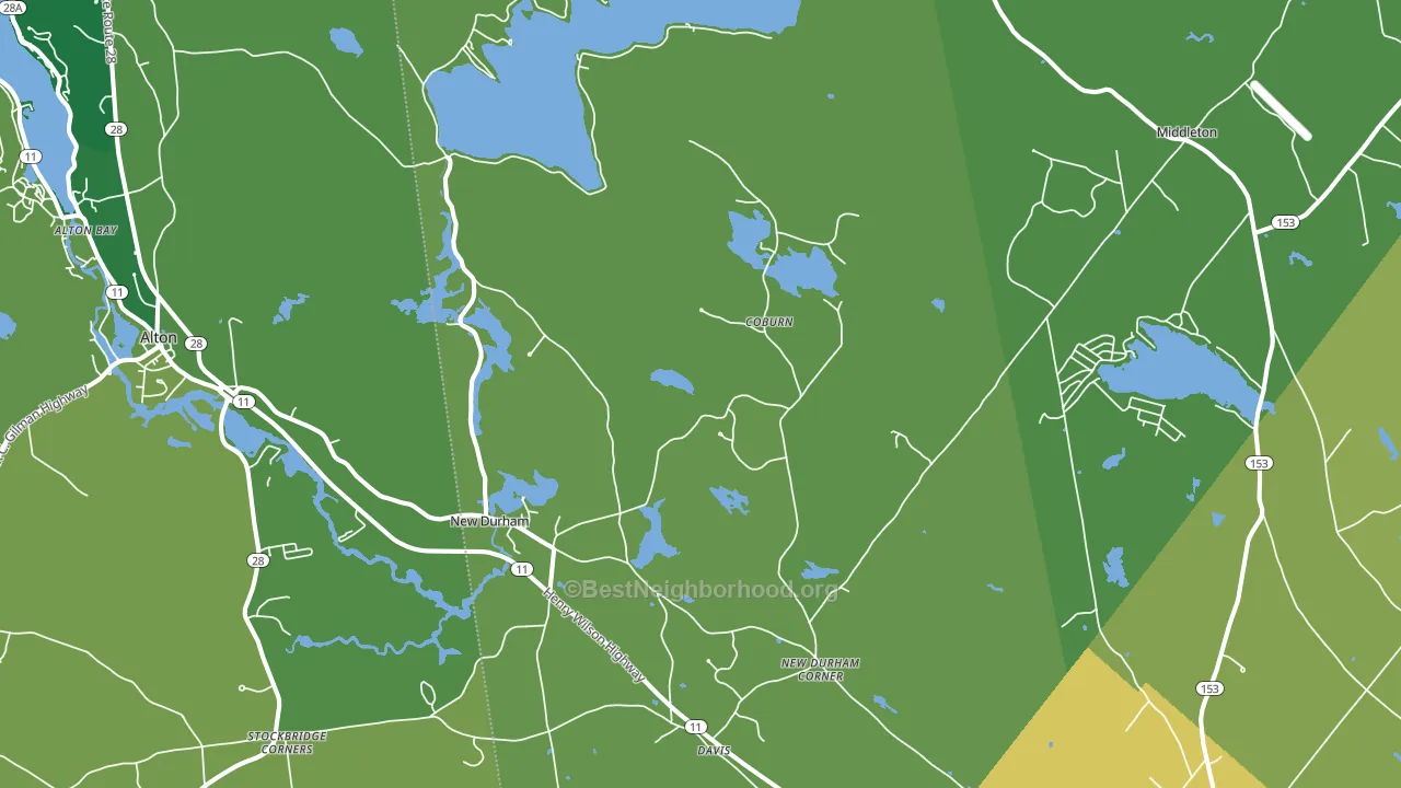 03855, NH block-group voter-turnout map