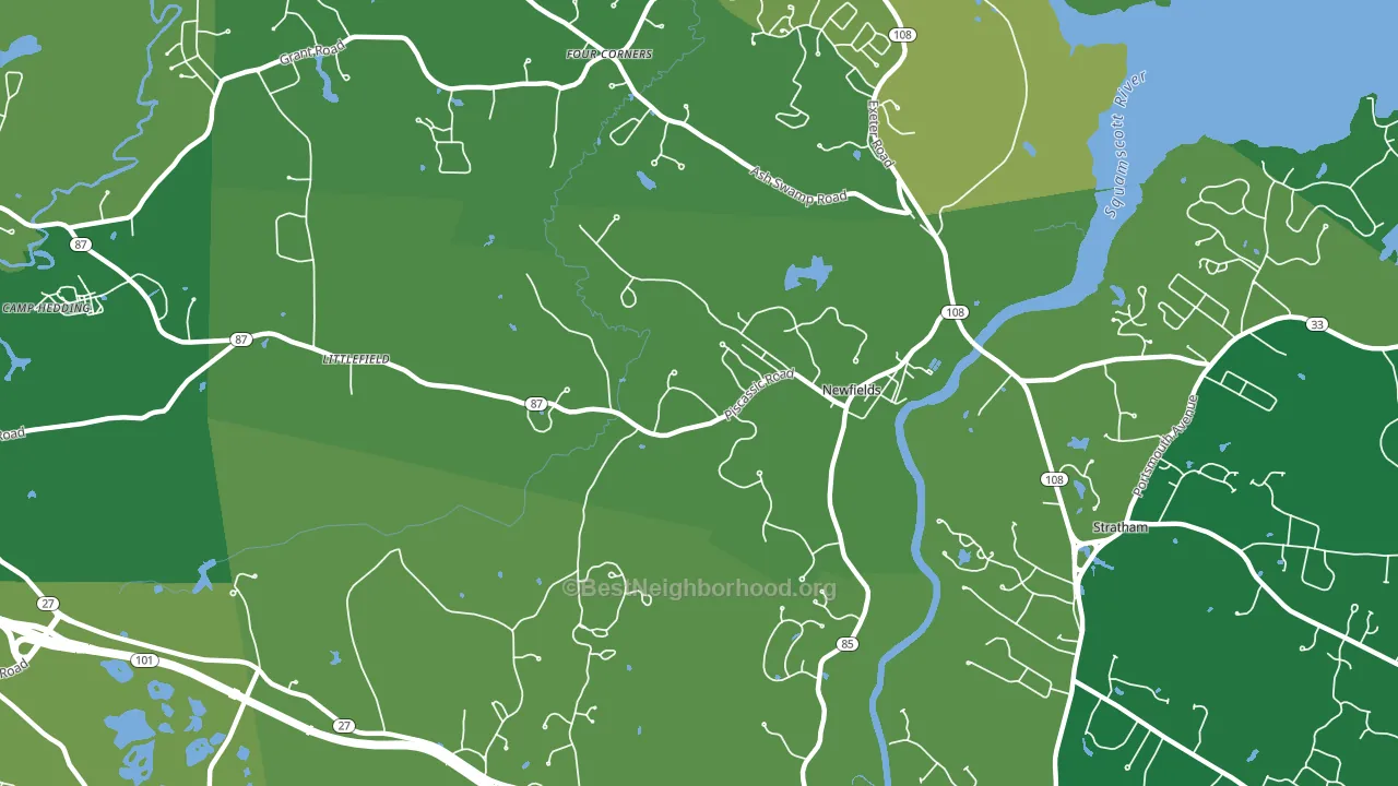 03856, NH block-group voter-turnout map