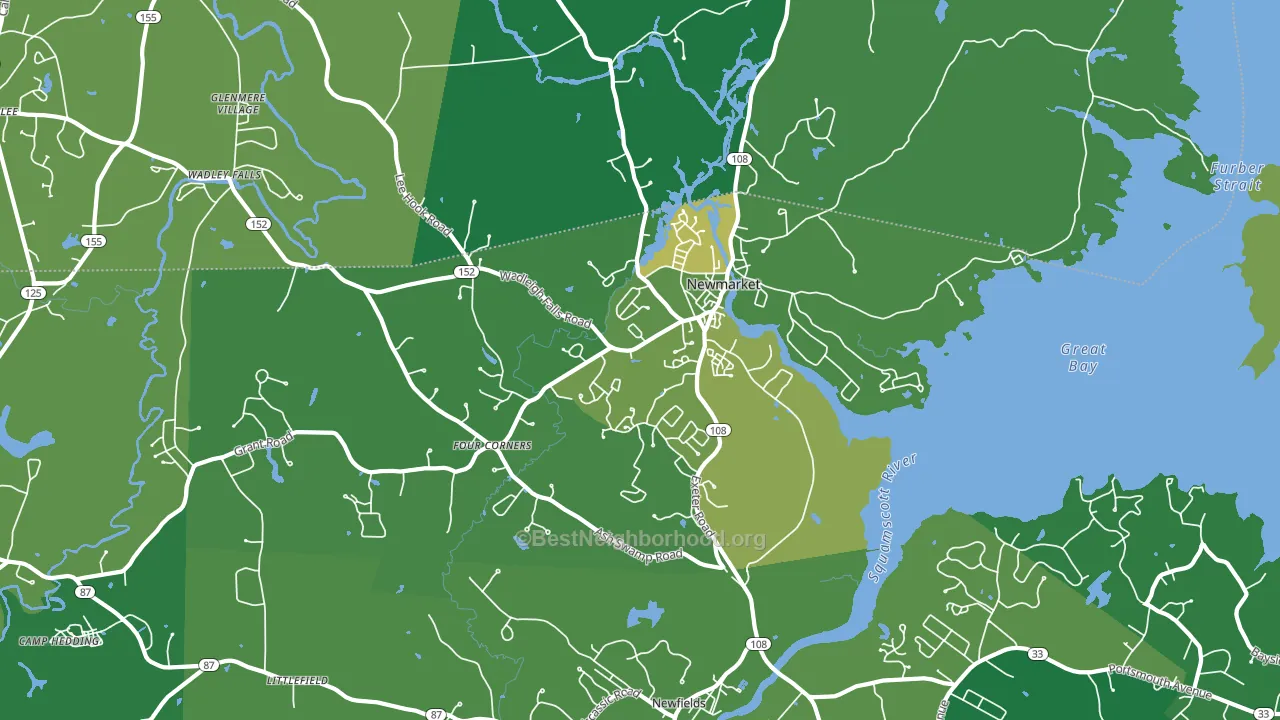 03857, NH block-group voter-turnout map